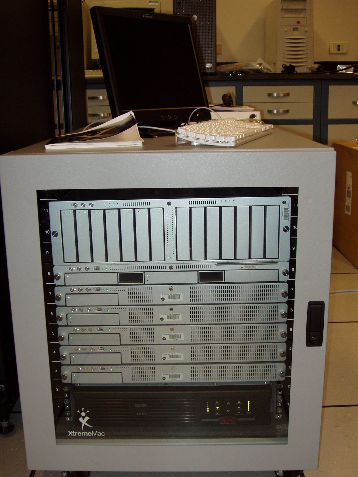 Server rack cluster