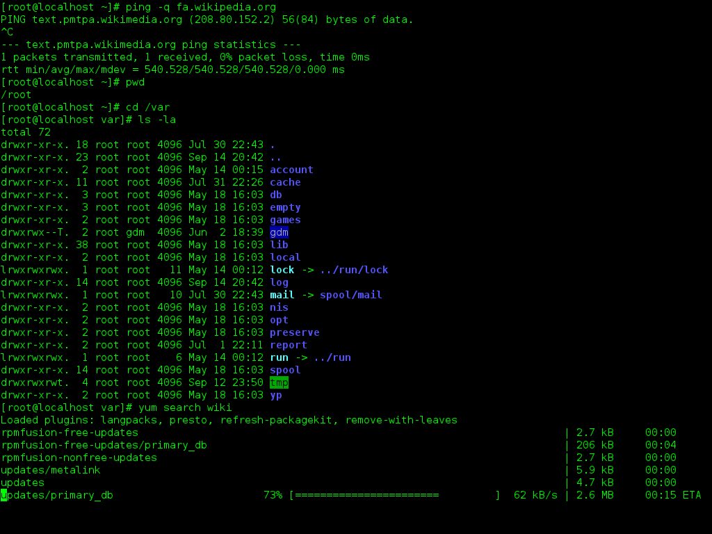 Linux terminal command line